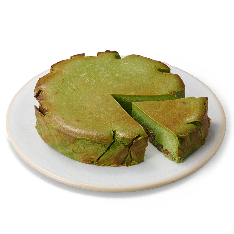 抹茶のバスクチーズケーキ